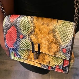 Snake-Print Crossbody purse